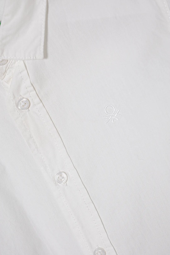 Băieți United Colors of Benetton camasa de bumbac pentru copii 54AZGQ00J.P.Reprop.PPYA alb