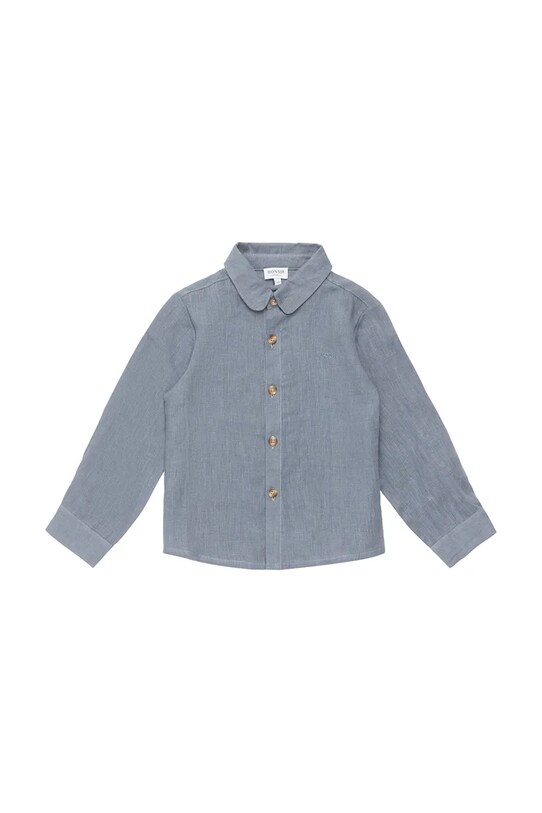 Donsje gyerek vászon ing Leom Linen Shirt 4096600 kék SS25