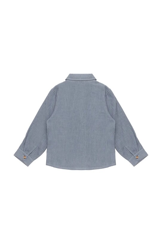 Fiú Donsje gyerek vászon ing Leom Linen Shirt 4096600 kék