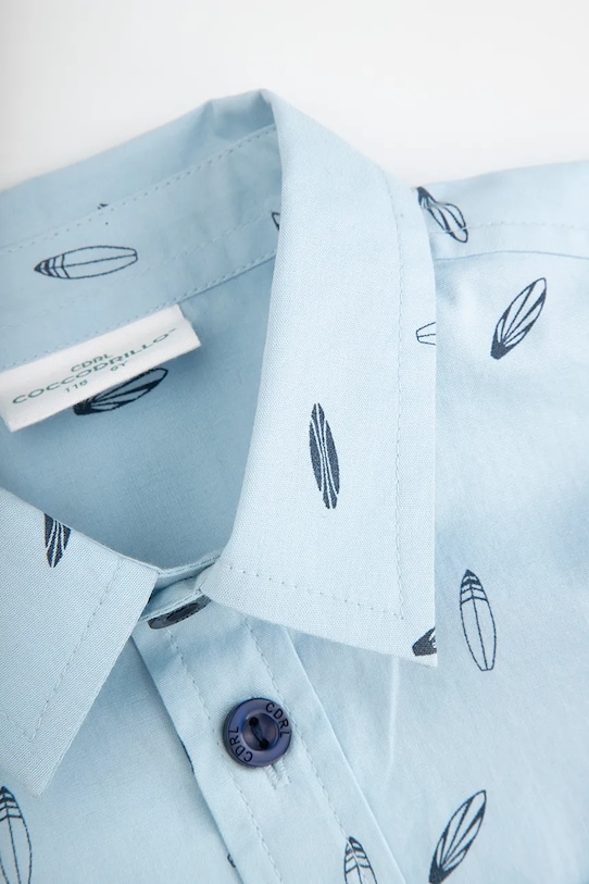 Băieți Coccodrillo cămașă de bumbac pentru copii WC5136201HBK albastru