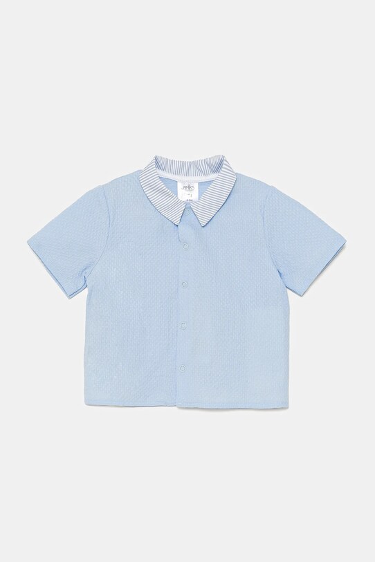 Детская хлопковая рубашка Jamiks LUCIANO casual голубой LUCIANO.Koszul.JLH142.B