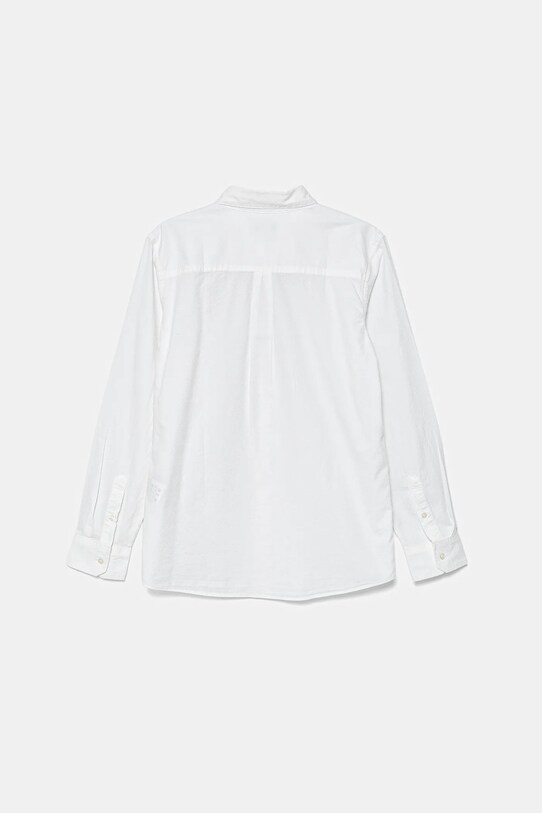 Dětská bavlněná košile United Colors of Benetton 5DGXCQ00T.G.Reprop.PPYA bílá SS25