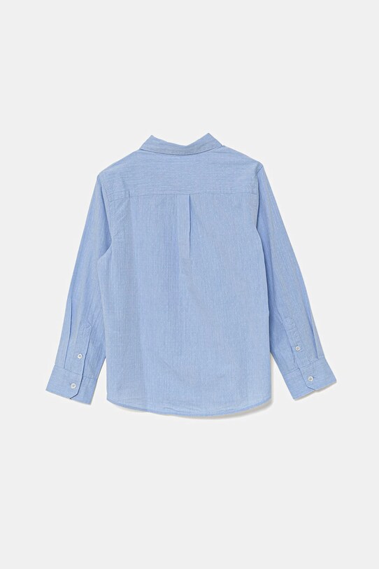 Дитяча бавовняна сорочка United Colors of Benetton 5DGXCQ00T.G.Reprop.PPYA блакитний SS25