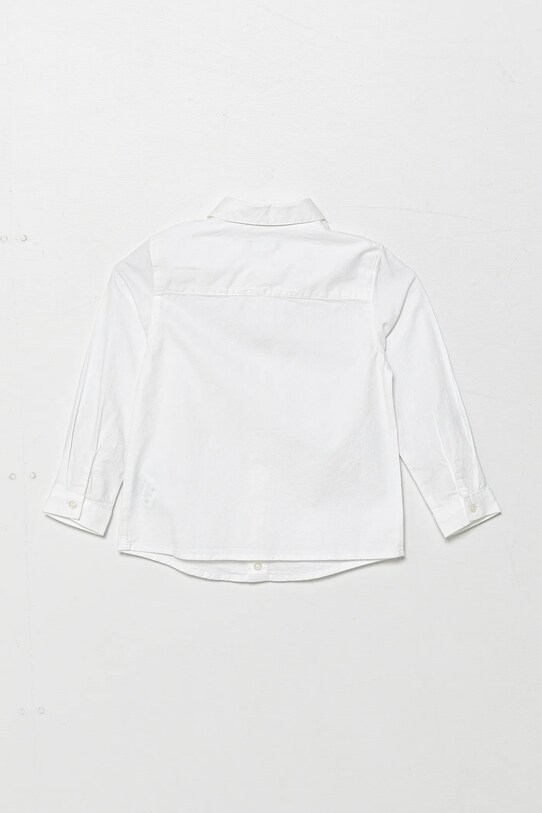 United Colors of Benetton camicia di cotone per bambini 5DGXGQ00I.P.Reprop.PPYA bianco SS25