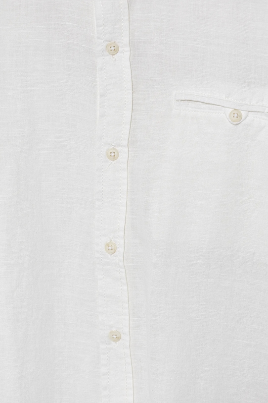 Αγορίστικα Παιδικό λινό πουκάμισο United Colors of Benetton 5IPVCQ03T.G.Seasonal λευκό