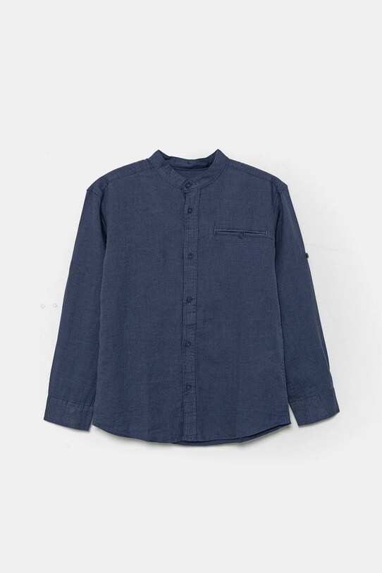 Дитяча лляна сорочка United Colors of Benetton casual темно-синій 5IPVCQ03T.G.Seasonal