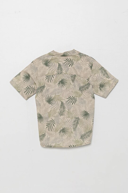 Detská bavlnená košeľa United Colors of Benetton 5OUGCQ03U.G.Seasonal sivá SS25