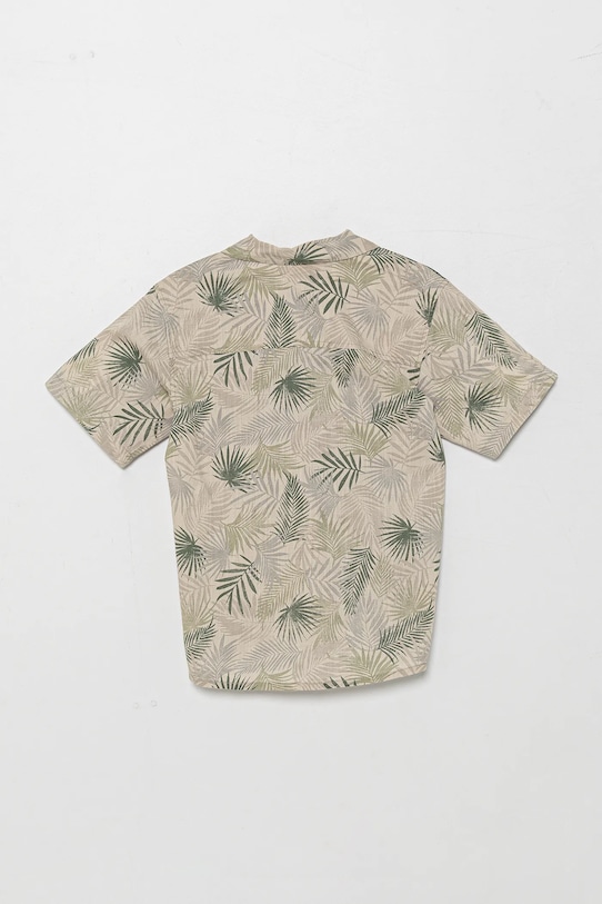 Παιδικό βαμβακερό πουκάμισο United Colors of Benetton 5OUGCQ03U.G.Seasonal γκρί SS25