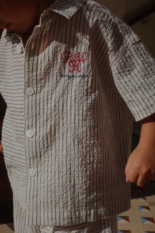 Konges Sløjd koszula bawełniana dziecięca RHW X KS DUO SHIRT GOTS KS103596