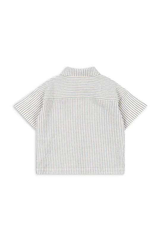 Мальчик Детская хлопковая рубашка Konges Sløjd RHW X KS DUO SHIRT GOTS KS103596 голубой