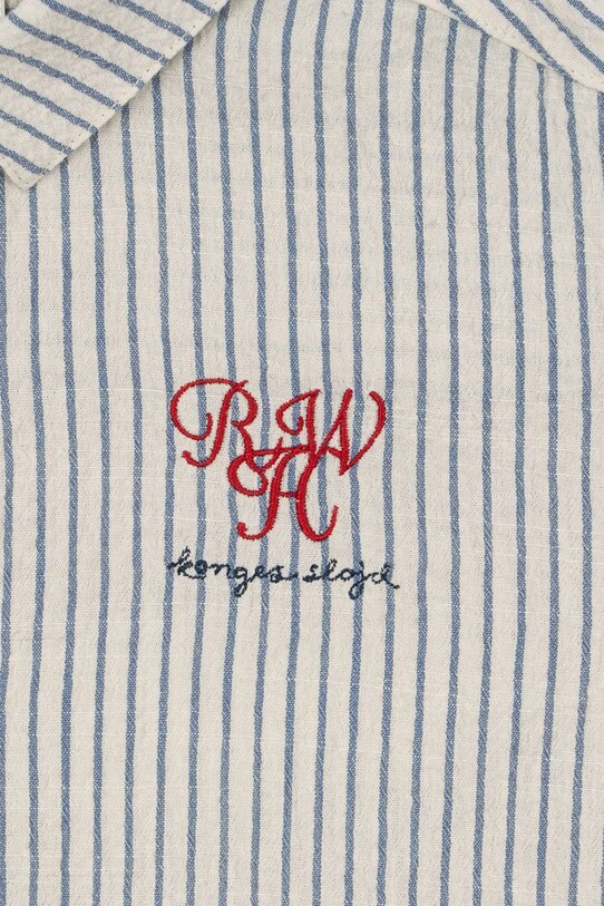 Детская хлопковая рубашка Konges Sløjd RHW X KS DUO SHIRT GOTS KS103596 голубой
