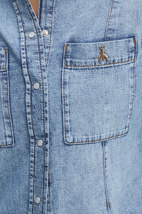 Rifľová košeľa Patrizia Pepe 8C0771.D098 modrá