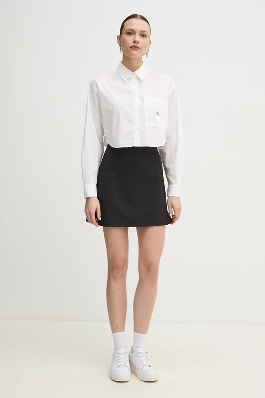 Бавовняна сорочка Calvin Klein Jeans J20J225078 білий SS25