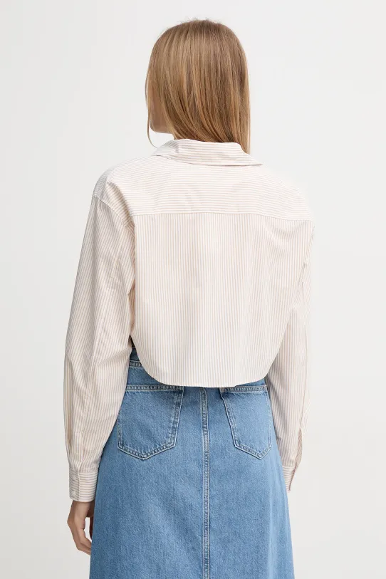 Abbigliamento Calvin Klein Jeans camicia in cotone J20J225078 beige