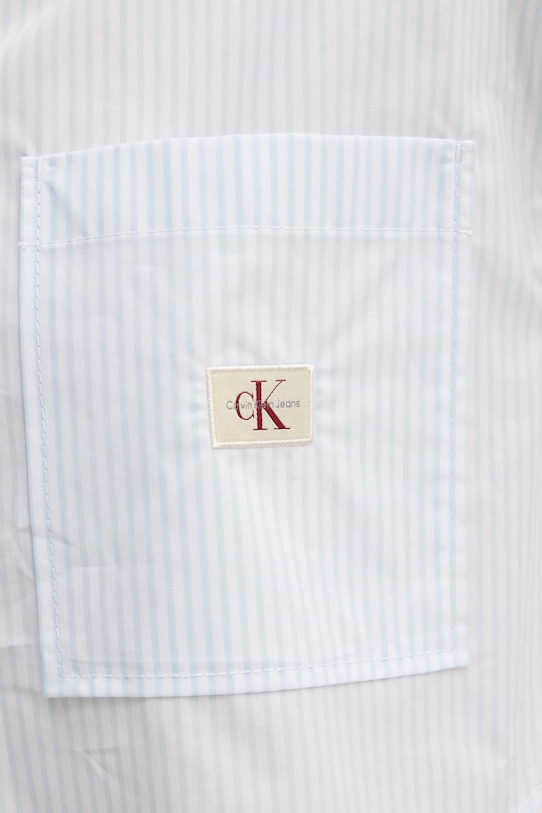 Calvin Klein Jeans koszula bawełniana J20J225078 niebieski