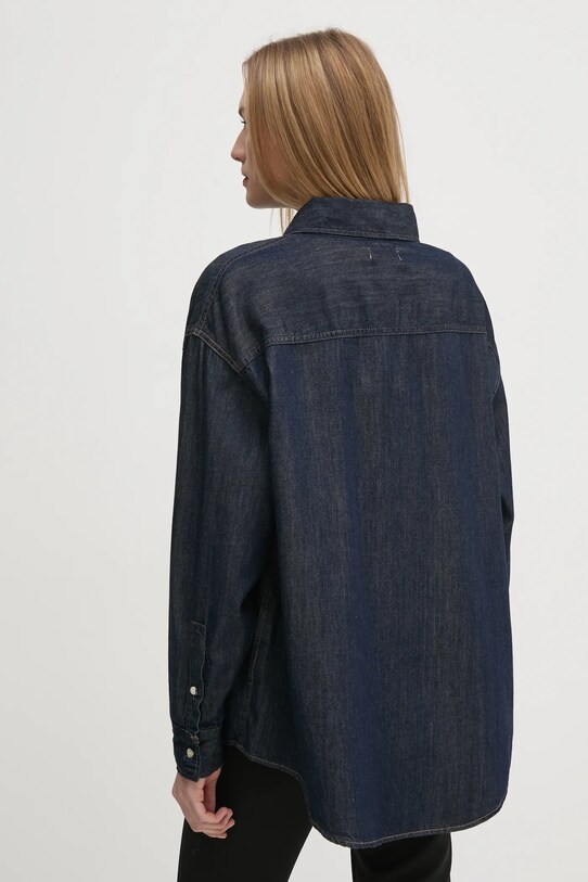 Odzież Calvin Klein Jeans koszula jeansowa J20J225471 granatowy