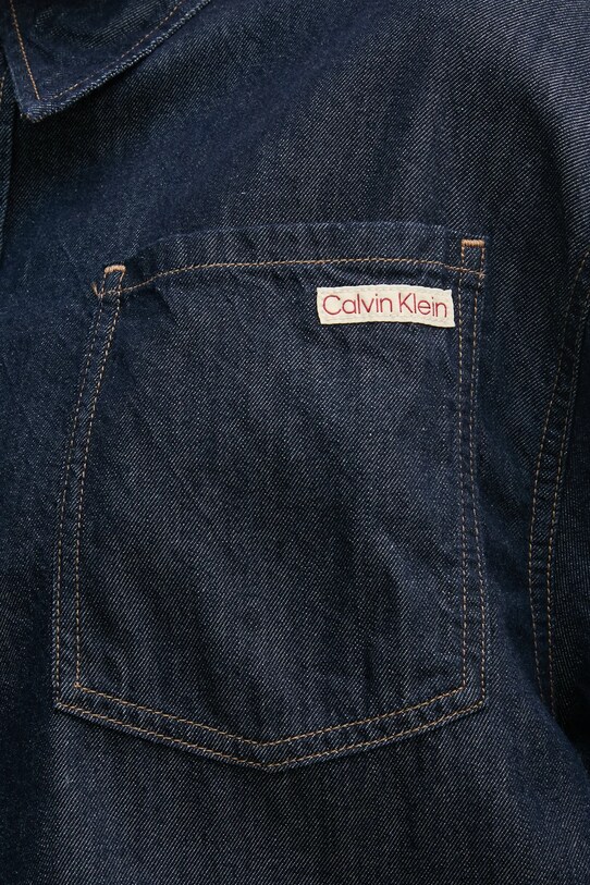 Calvin Klein Jeans koszula jeansowa J20J225471 granatowy