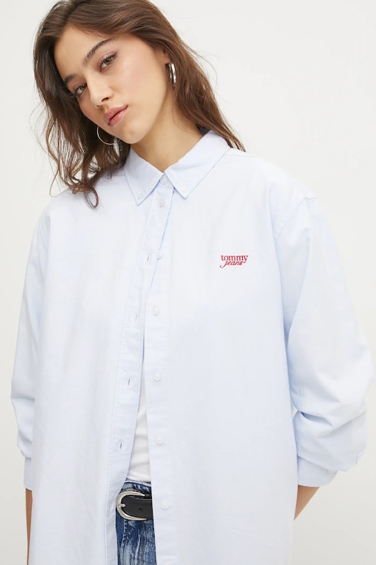 Tommy Jeans pamut ing kék DW0DW19358