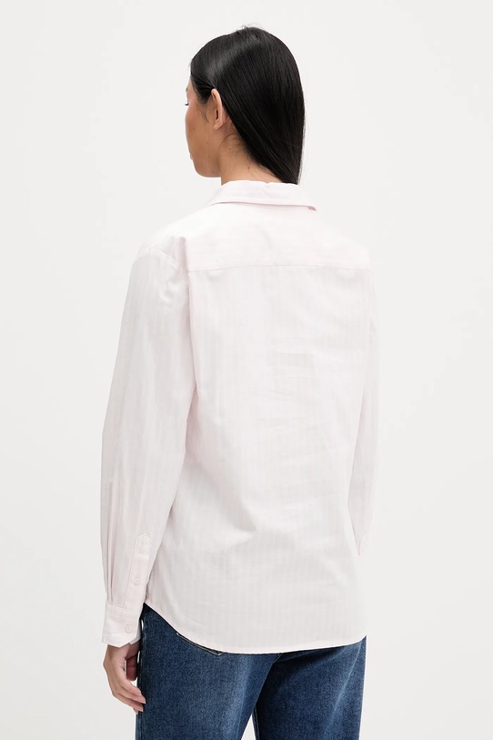 Odzież Tommy Jeans koszula bawełniana DW0DW19890 różowy