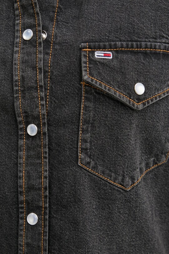 Bavlnená košeľa Tommy Jeans DW0DW20179 sivá