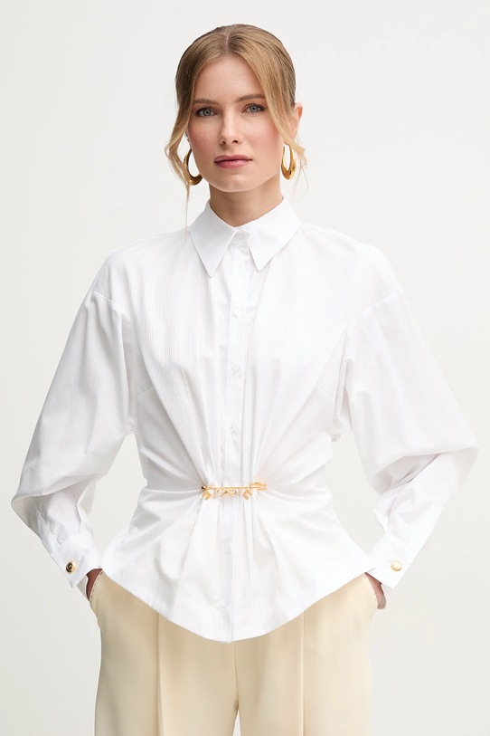 Elisabetta Franchi koszula bawełniana biały CA04851E2