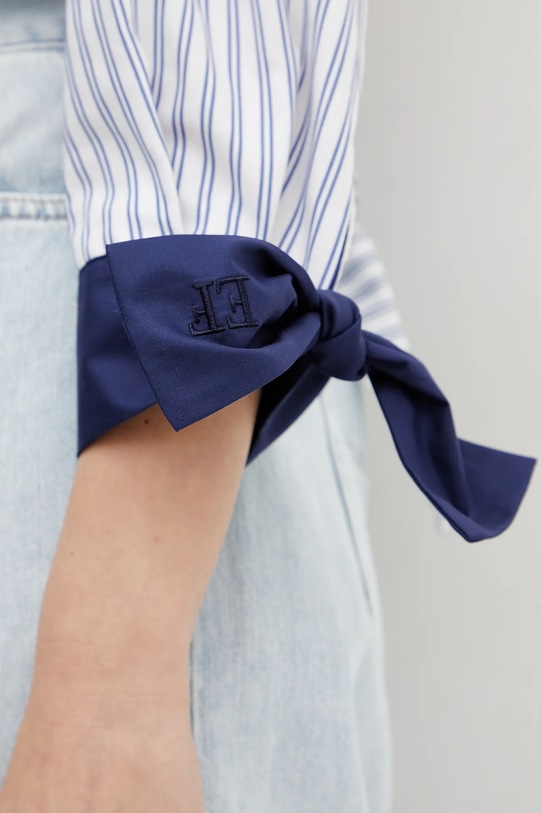 Elisabetta Franchi koszula bawełniana CA09451E2 biały