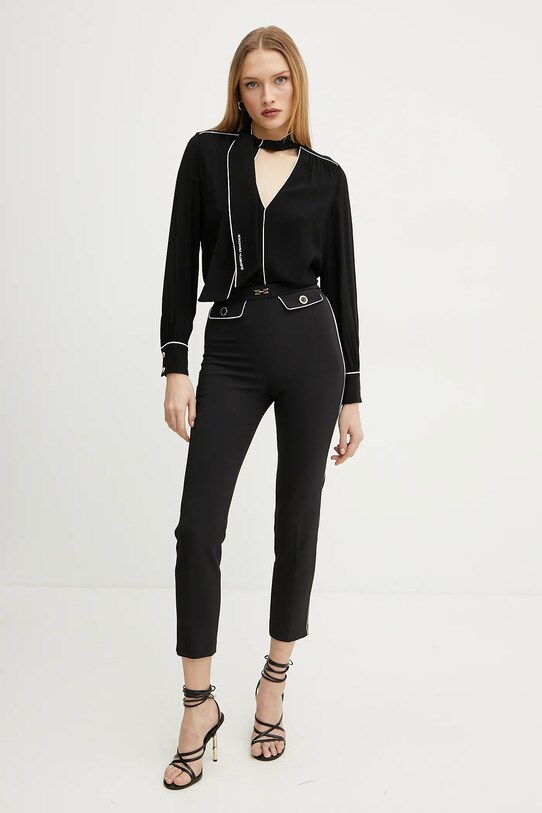 Elisabetta Franchi camicetta CA10451E2 nero SS25