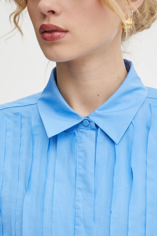 Bruuns Bazaar koszula bawełniana BBW4202 niebieski