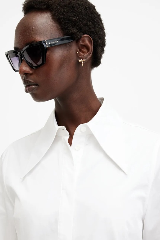 Bavlněná košile AllSaints MOIRA W083PB bílá SS25