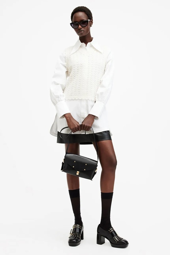 Bavlněná košile AllSaints MOIRA W083PB bílá