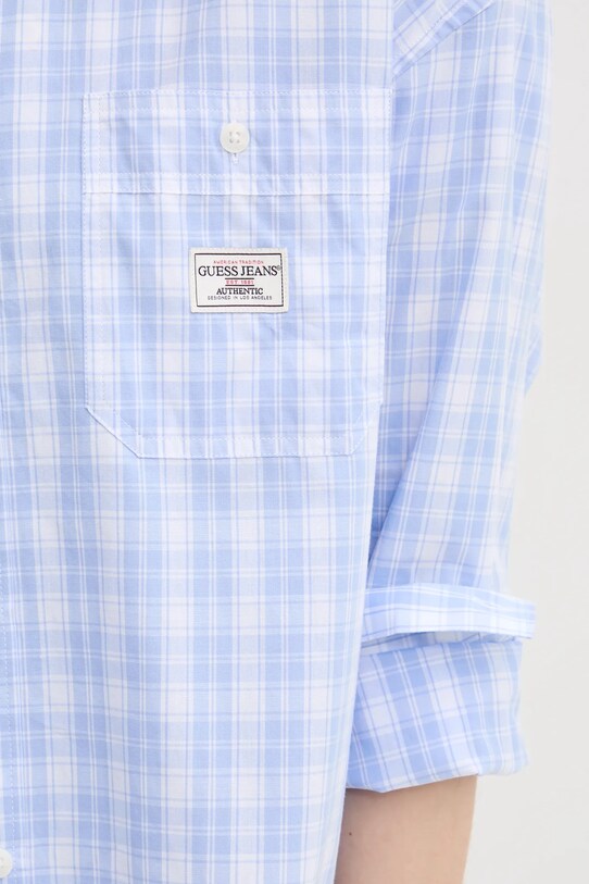 Bavlnená košeľa Guess Jeans W5RH95.WGZ11 modrá