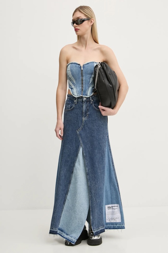 Karl Lagerfeld Jeans top din denim A1W17155 albastru SS25