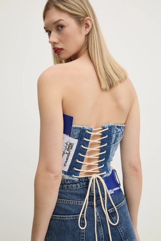 Îmbrăcăminte Karl Lagerfeld Jeans top din denim A1W17155 albastru