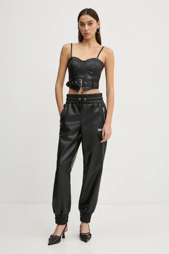 Karl Lagerfeld Jeans bluza A1W11011 negru SS25