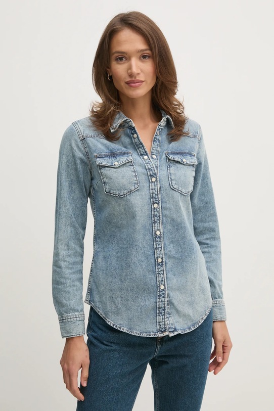 Tommy Hilfiger koszula jeansowa bawełna niebieski WW0WW43730