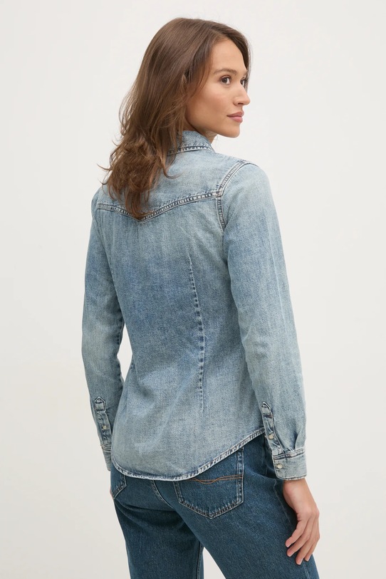 Odzież Tommy Hilfiger koszula jeansowa WW0WW43730 niebieski