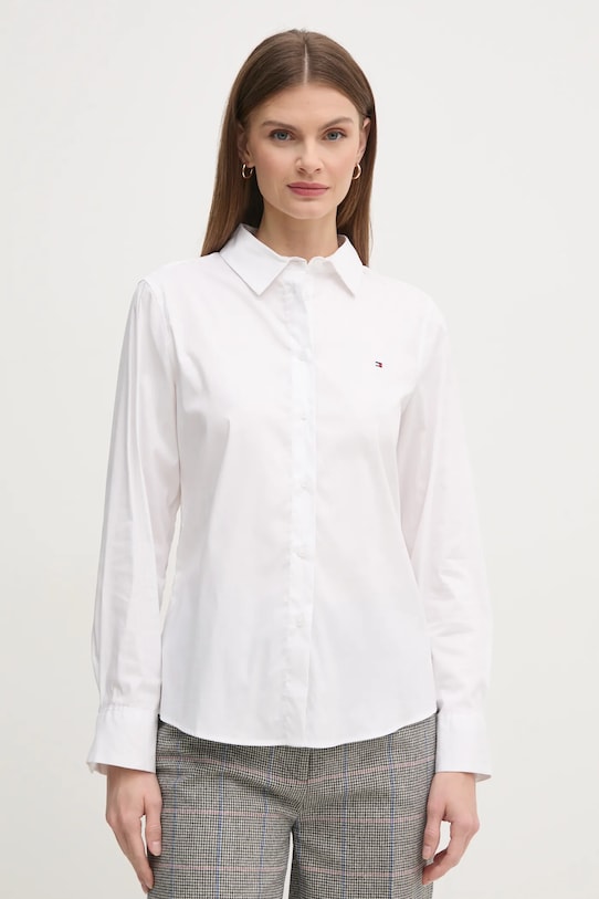 Tommy Hilfiger koszula z elastanem biały WW0WW44084