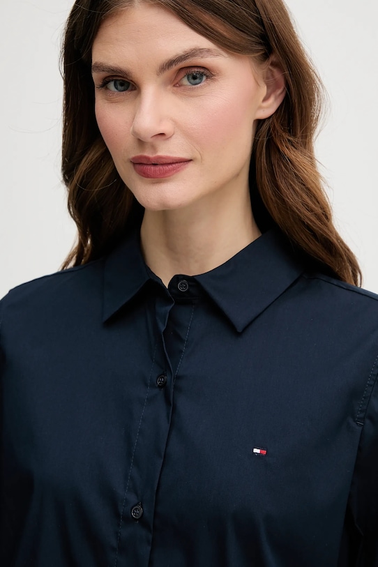 Košeľa Tommy Hilfiger tmavomodrá WW0WW44084