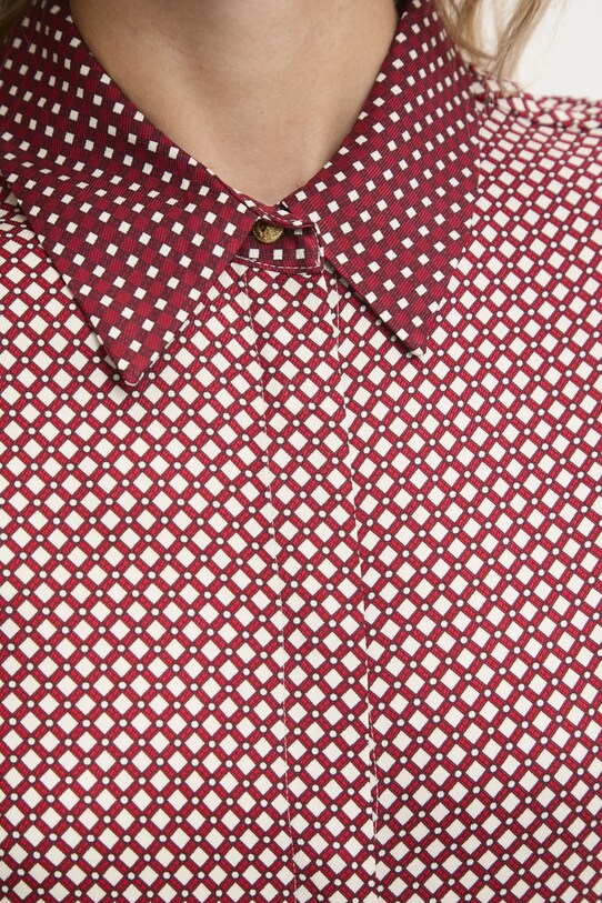 Tommy Hilfiger camasa WW0WW44036 burgundia