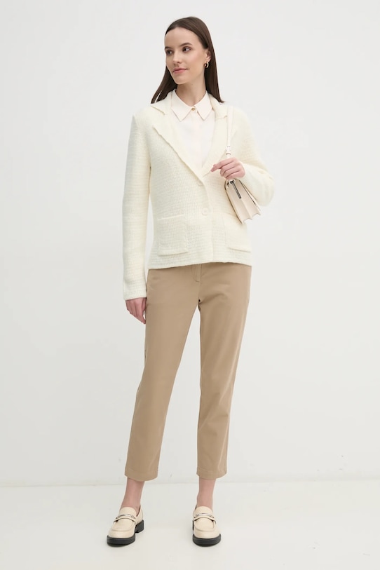 Tommy Hilfiger koszula WW0WW44045 beżowy SS25