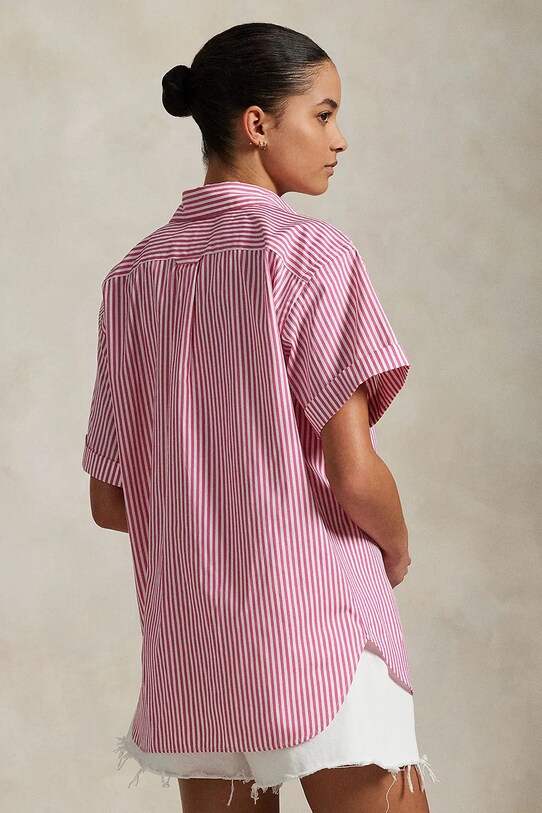 Polo Ralph Lauren camasa din bumbac 211968224 alb SS25