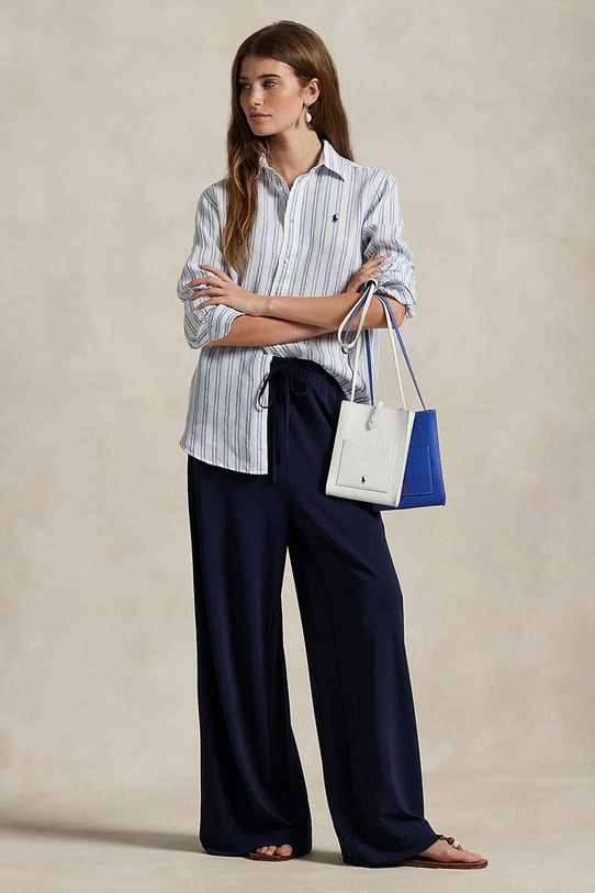Одяг Сорочка з льону Polo Ralph Lauren 211970691 білий