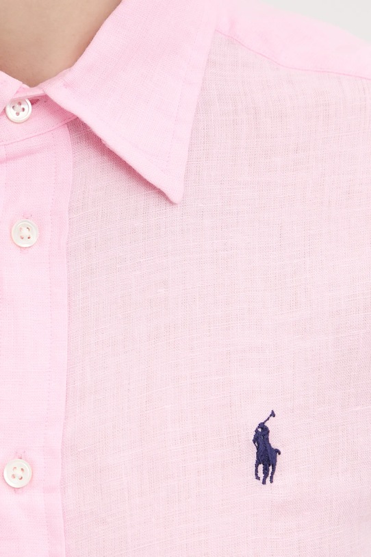 Lanena košulja Polo Ralph Lauren 211970730 roza