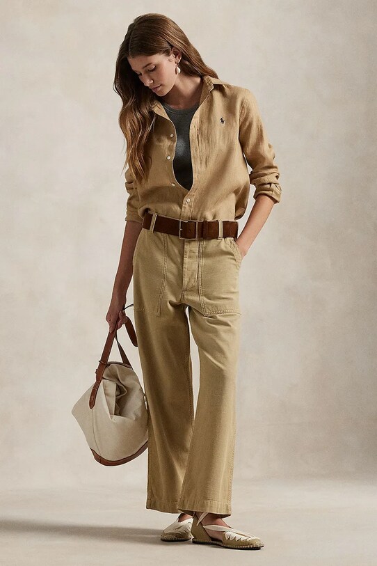 Polo Ralph Lauren linen shirt beige 211970730
