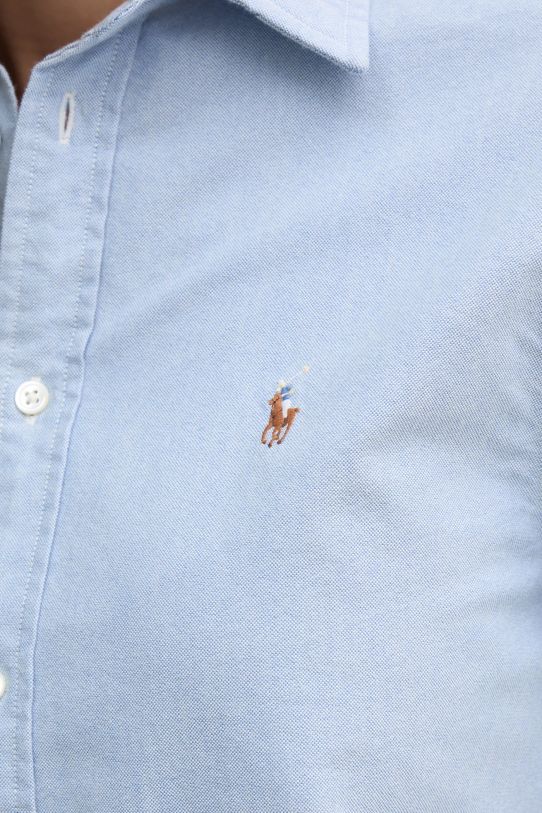 Pamučna košulja Polo Ralph Lauren 211970736 plava