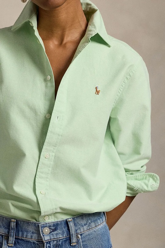 Polo Ralph Lauren koszula bawełniana turkusowy 211970736