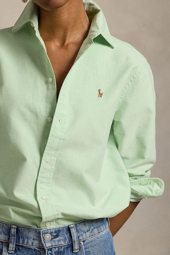 Polo Ralph Lauren koszula bawełniana turkusowy 211970736