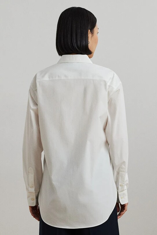 Bavlněná košile Lauren Ralph Lauren 200932538 bílá SS25