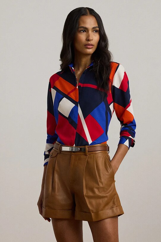 Сорочка Lauren Ralph Lauren візерунок блакитний 200957048
