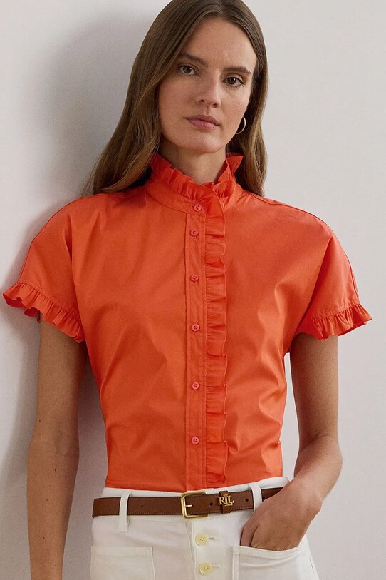 Košeľa Lauren Ralph Lauren oranžová 200957457